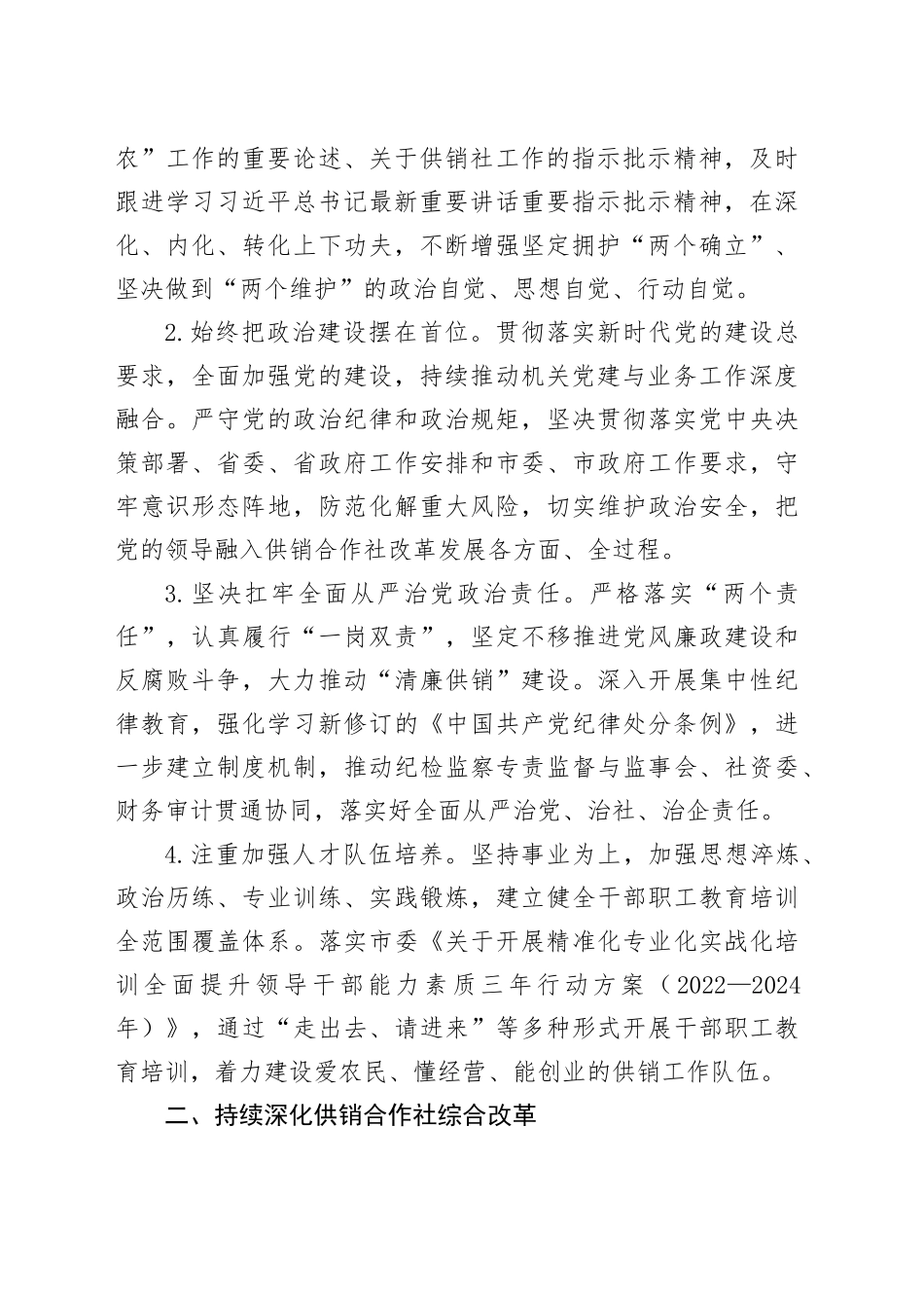 2024年全市供销合作社工作要点_第2页