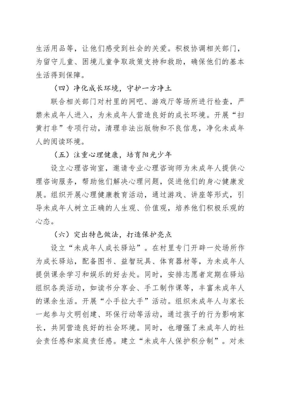 2024年未成年人保护工作总结_第2页