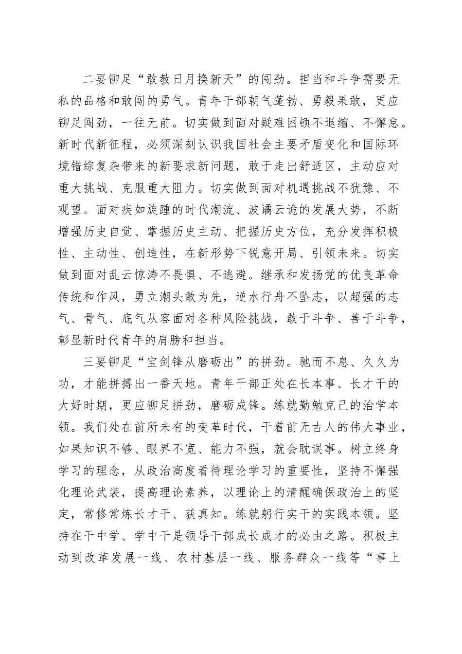 党员干部主题党日发言：铆足四股劲 担起新使命_第2页