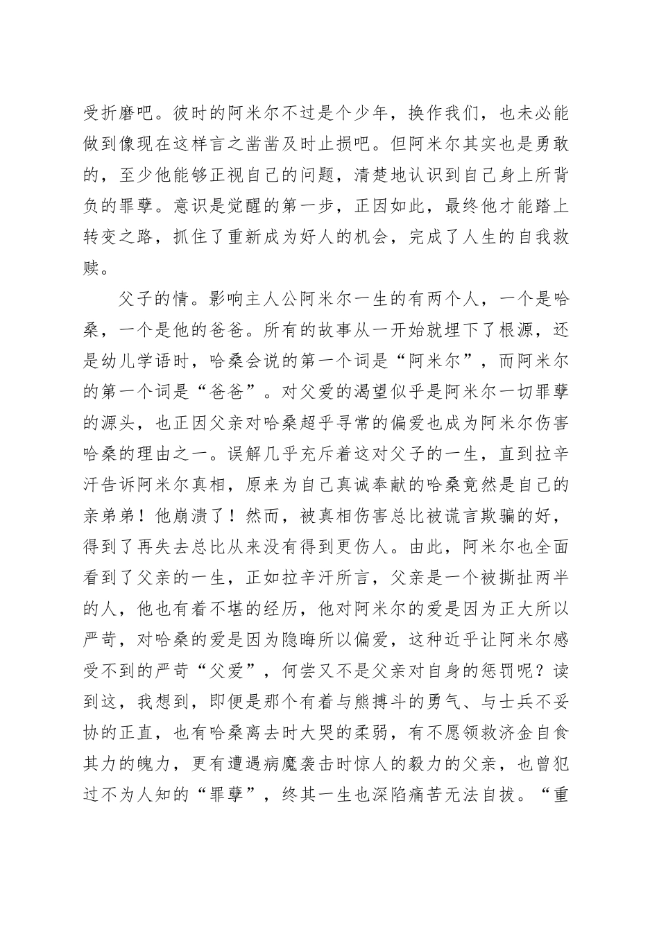 读《追风筝的人》心得体会_第2页