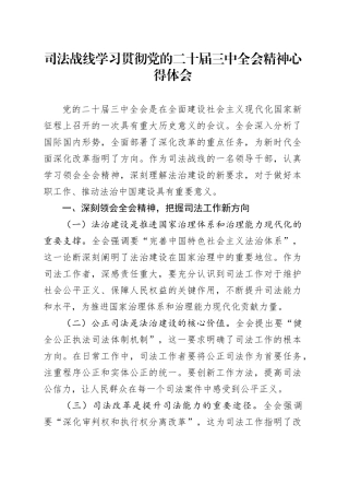 各界人士学习贯彻党的二十届三中全会心得体会合集（9篇）
