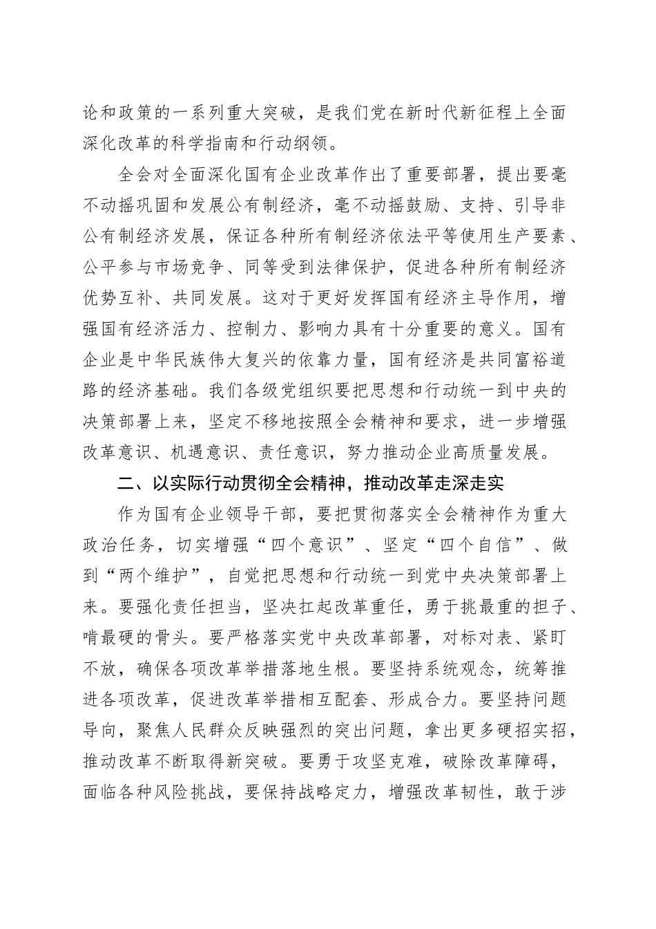 国企公司纪委书记二十届三中全会精神研讨发言1900字_第2页