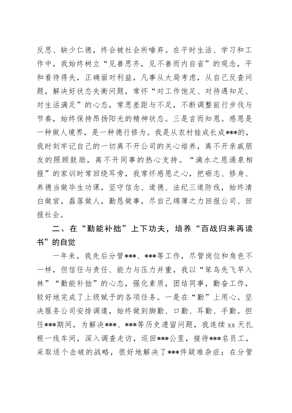 集团公司个人年终述职报告_第2页