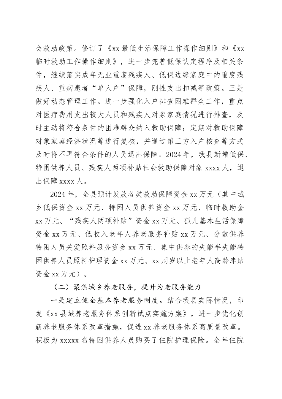 民政系统2024年工作总结_第2页