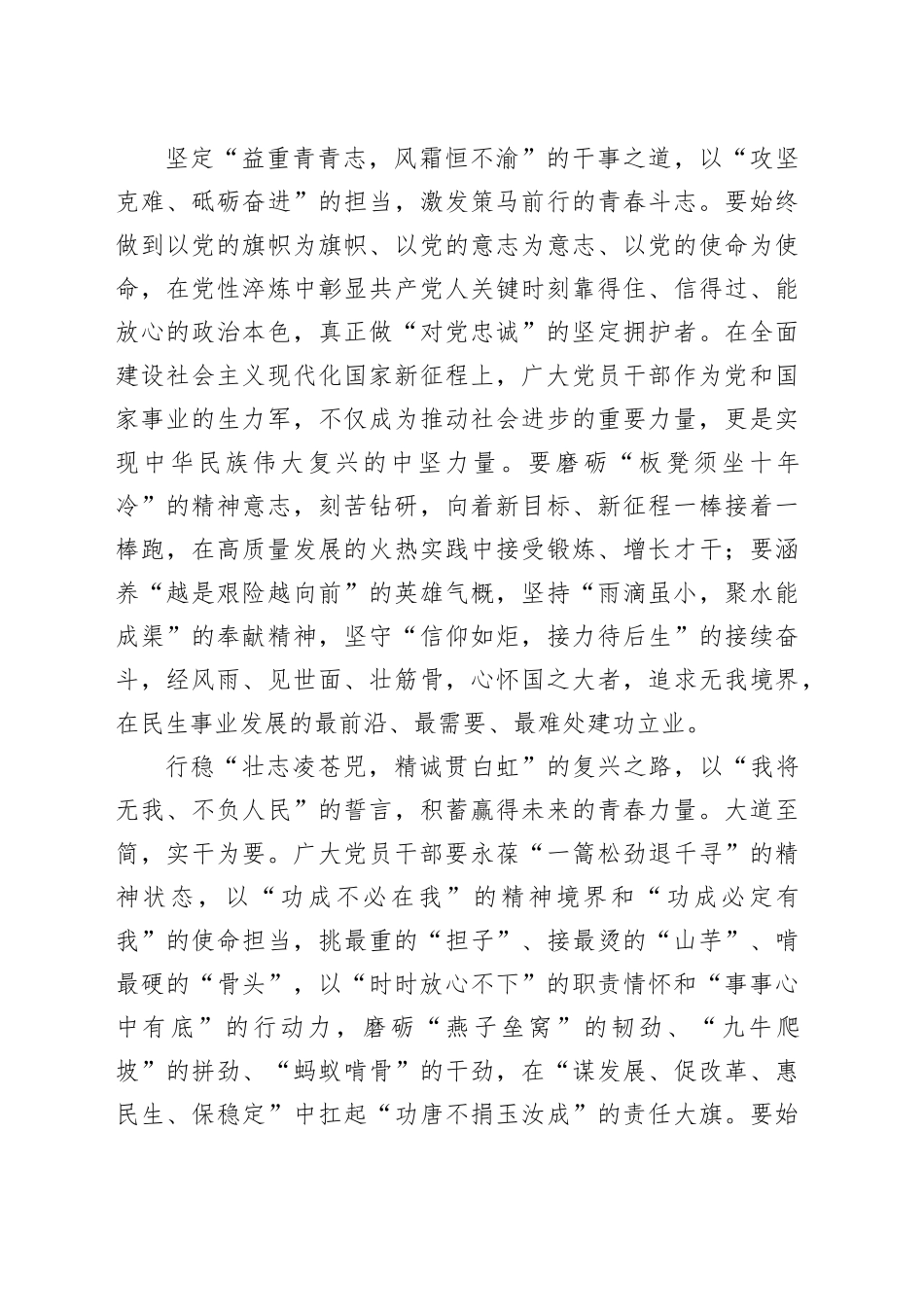 青年干部学习党的二十届三中全会精神感悟（1458字）_第2页