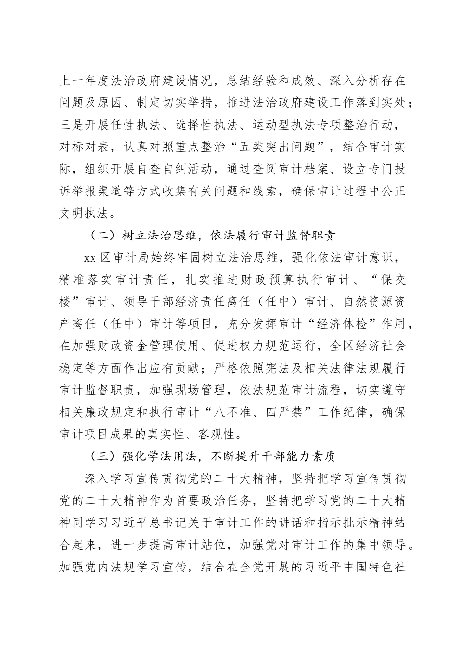 审计局2023年度工作总结合集（5篇）_第2页