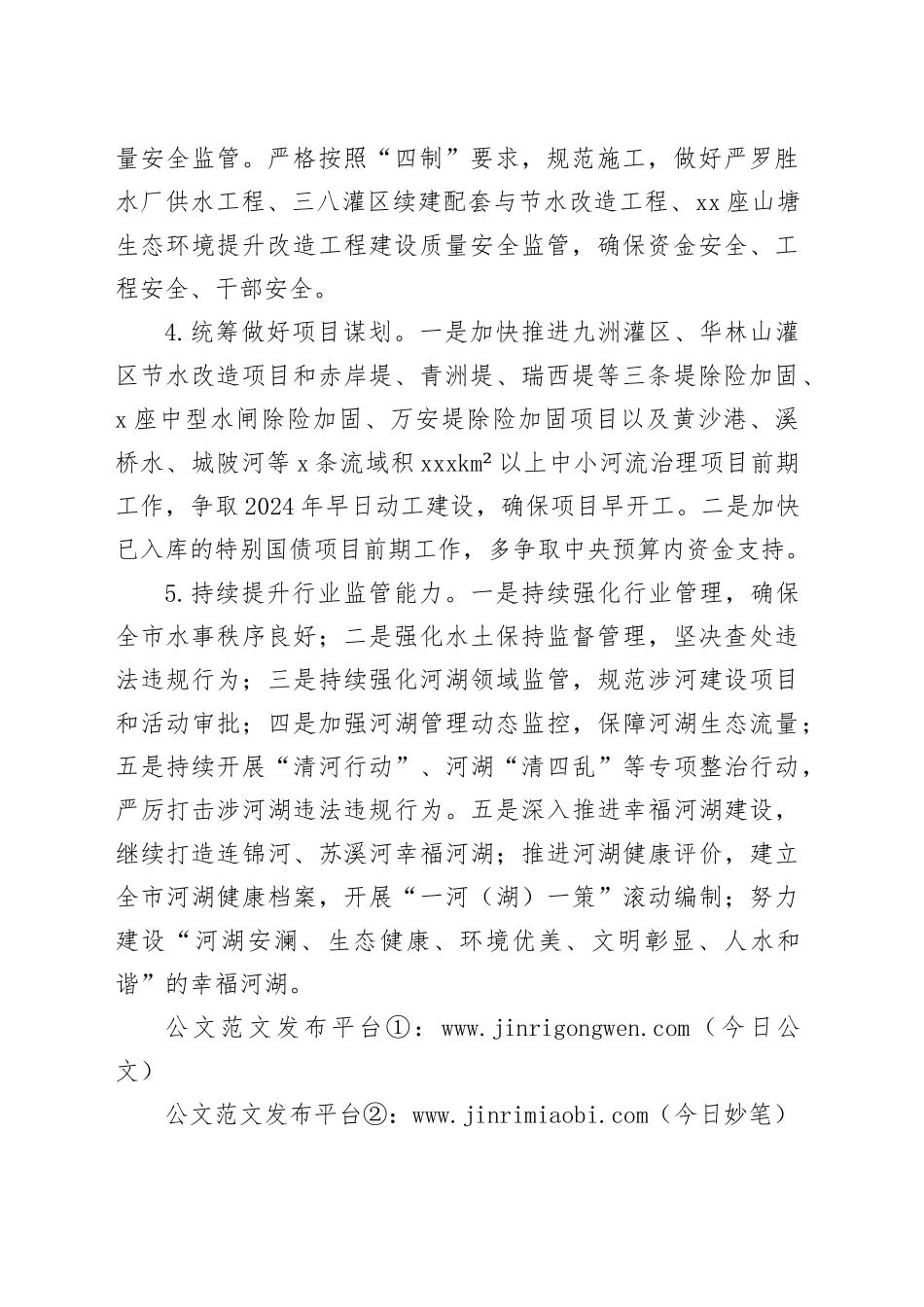 市水利局2024年工作要点_第2页