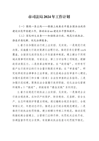 市司法局2024年工作计划（20240520）
