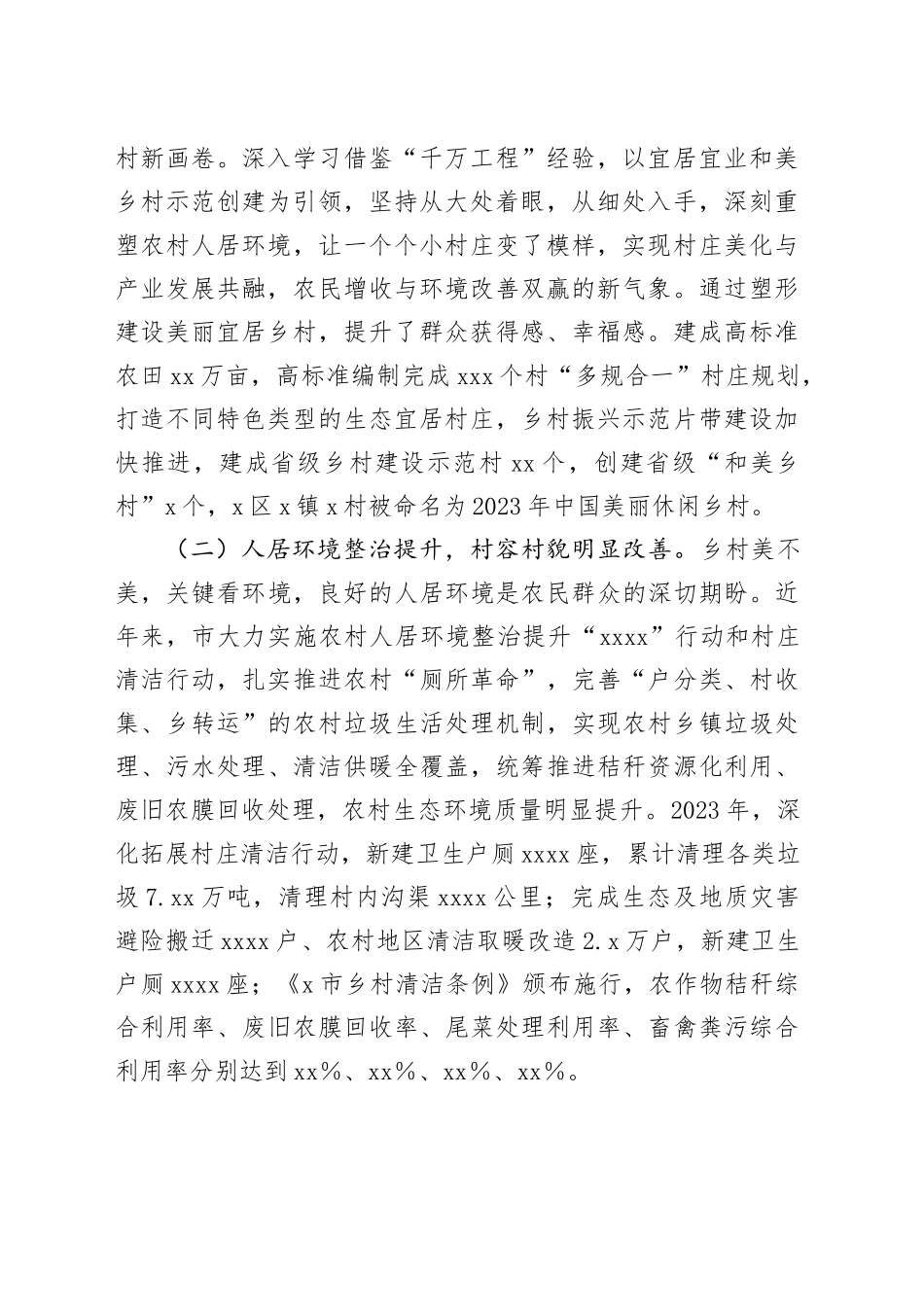 市宜居宜业和美乡村建设情况调研报告_第2页