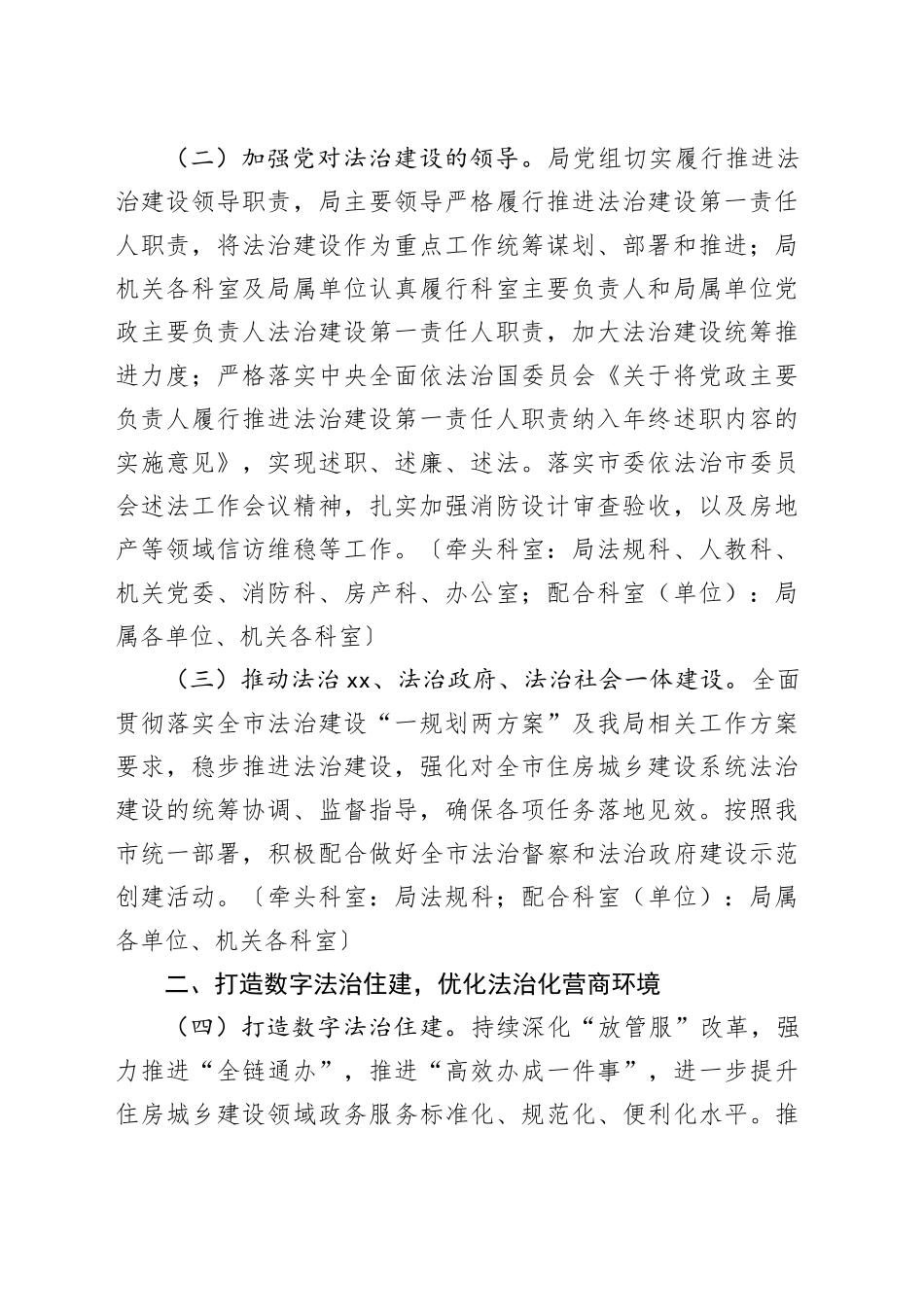 市住房和城乡建设局2024年法治建设工作要点（20240509）_第2页