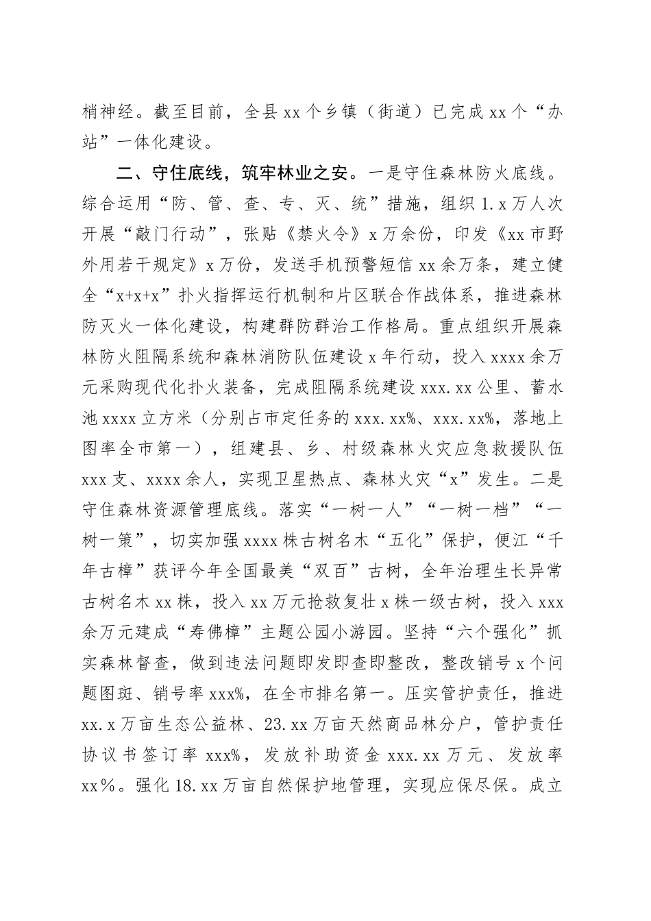 县林业局2023年工作总结及2024年工作计划 （20240129）_第2页