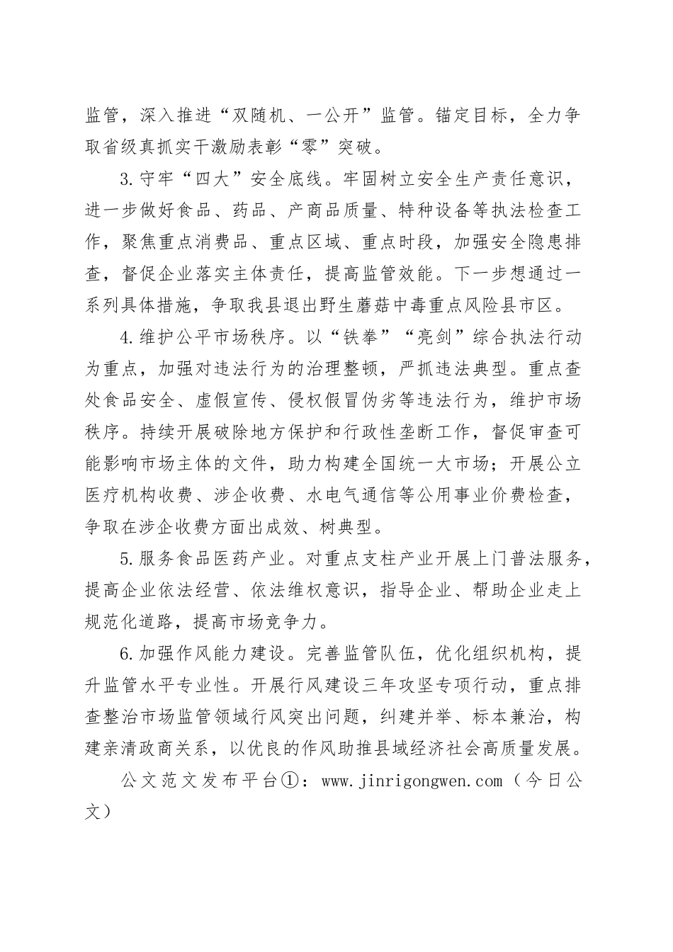 县市场监督管理局2024年度工作计划（20240314）_第2页