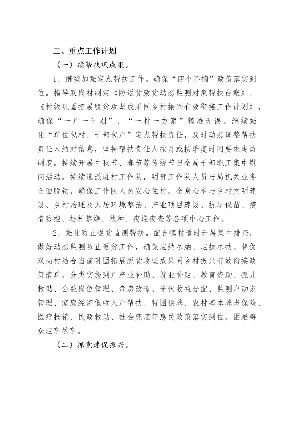 县自然资源和规划局2024年定点帮扶工作计划（20240301）_第2页