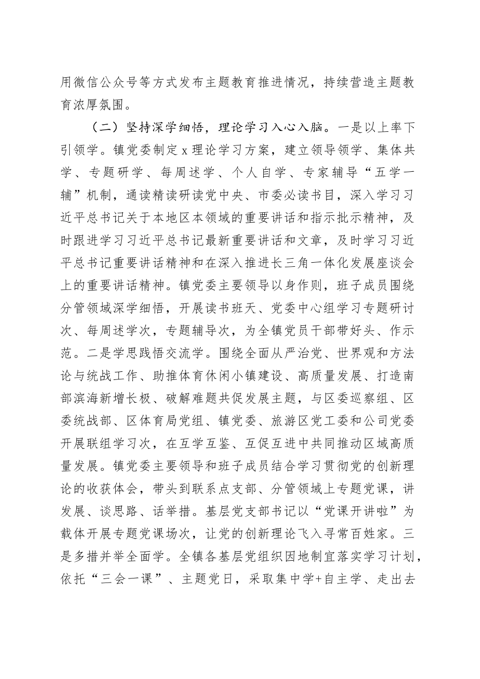 乡镇街道第二批主题教育工作总结20240218_第2页