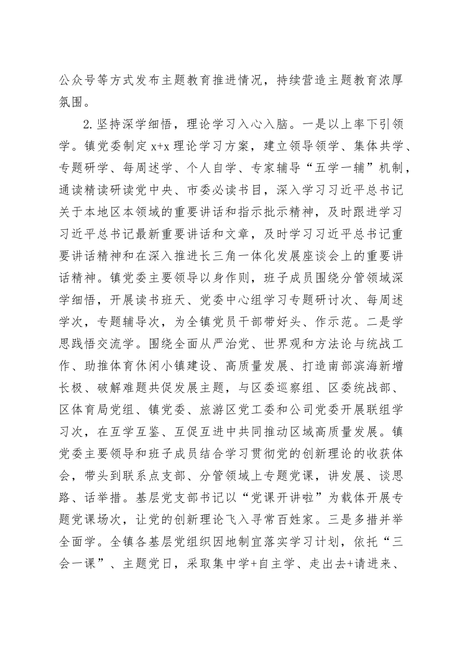 乡镇街道第二批主题教育总结_第2页