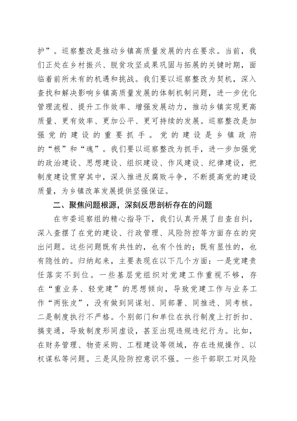 巡察整改工作专题推进会发言（提要求讲话）_第2页
