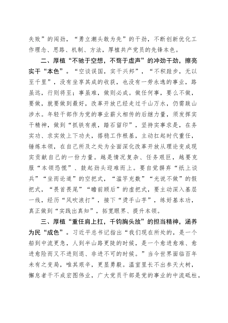 研讨发言：擦亮“三色”谱写改革开放新篇章_第2页