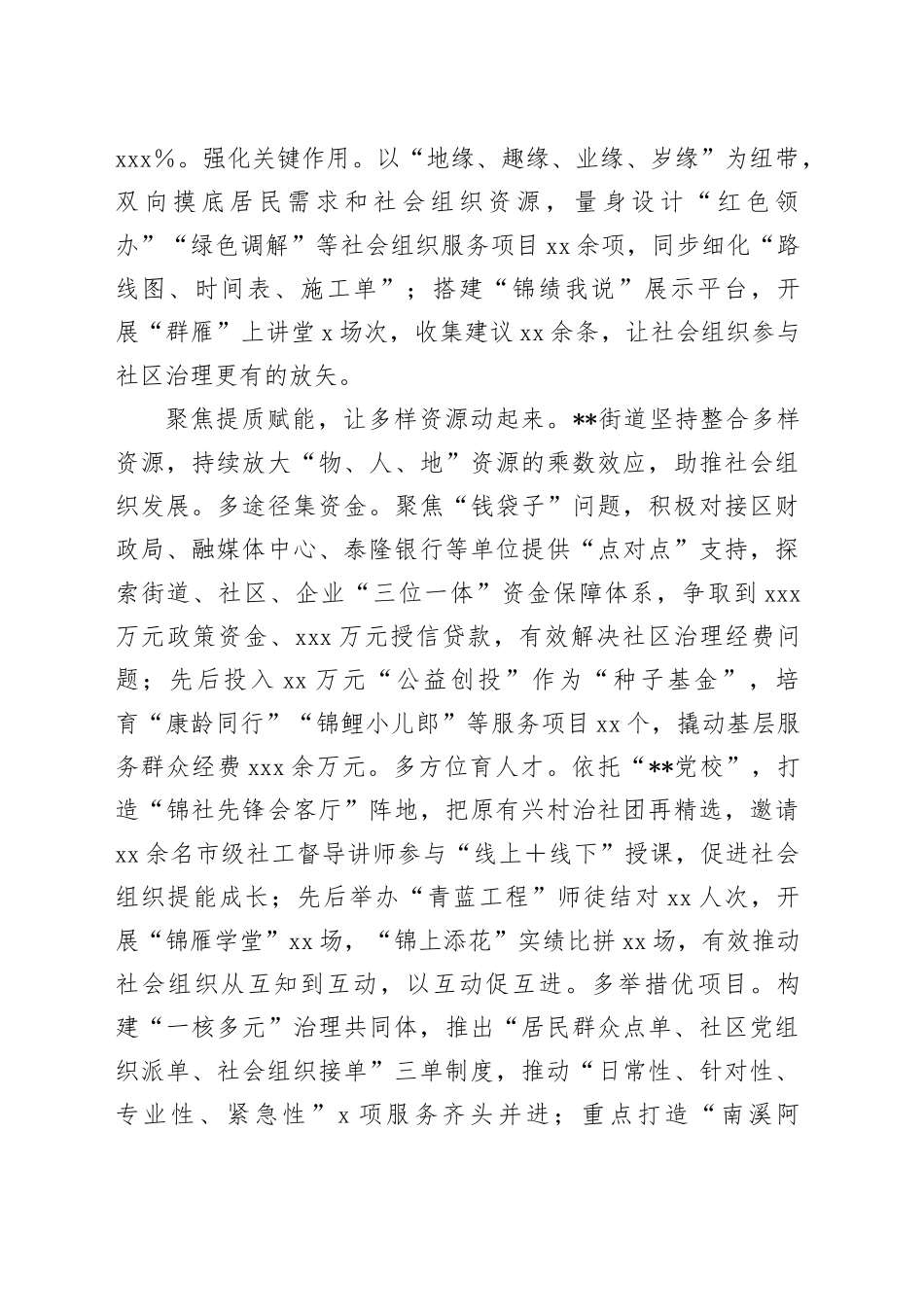 在2024年街道社区社会组织联合会建设暨社会组织工作推进会上的汇报发言_第2页