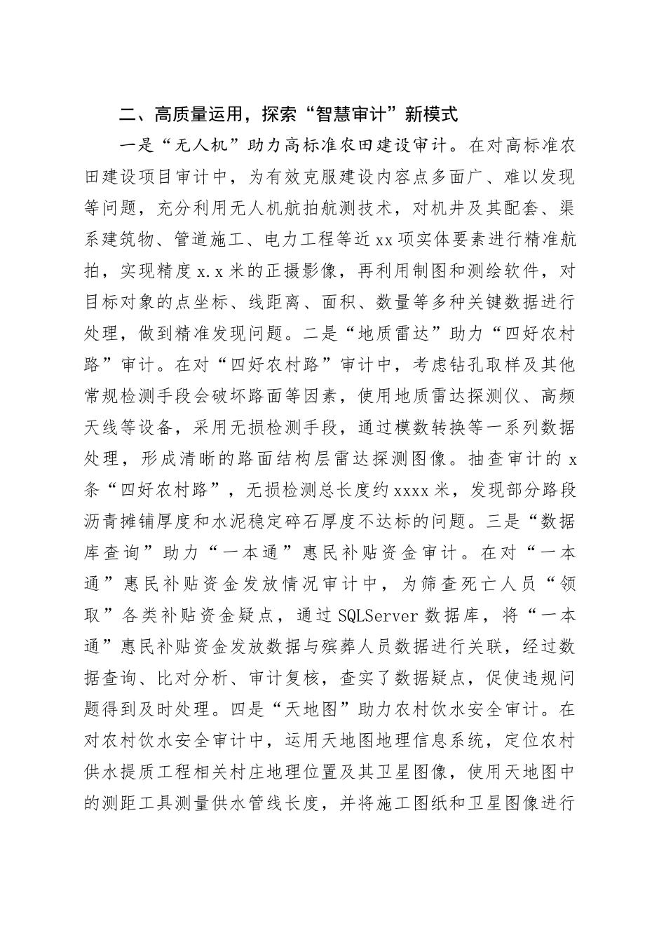 在2024年全市“智慧审计”建设座谈会上的交流发言_第2页