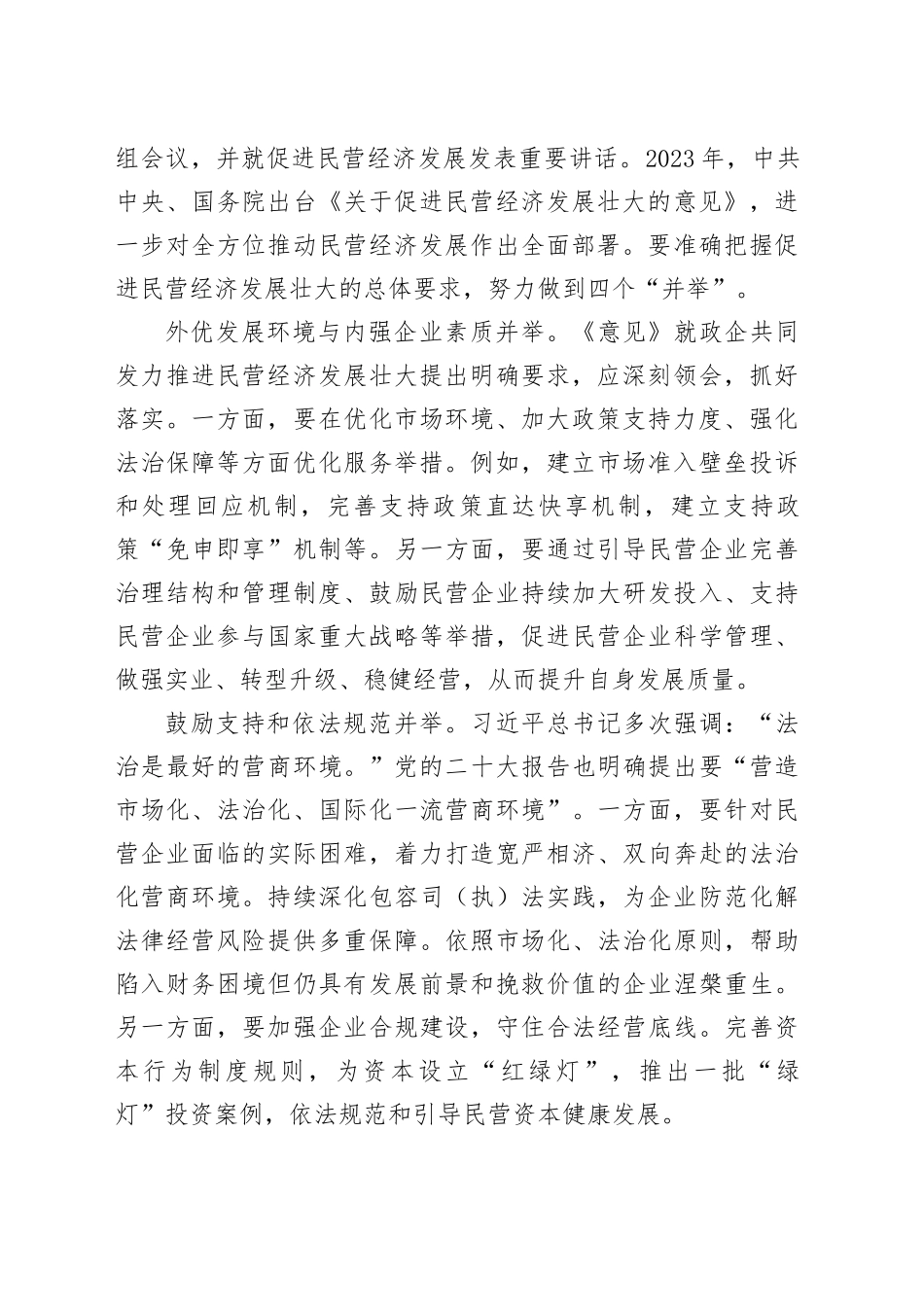 在2024年全市加快民营经济高质量发展推进大会上的讲话_第2页