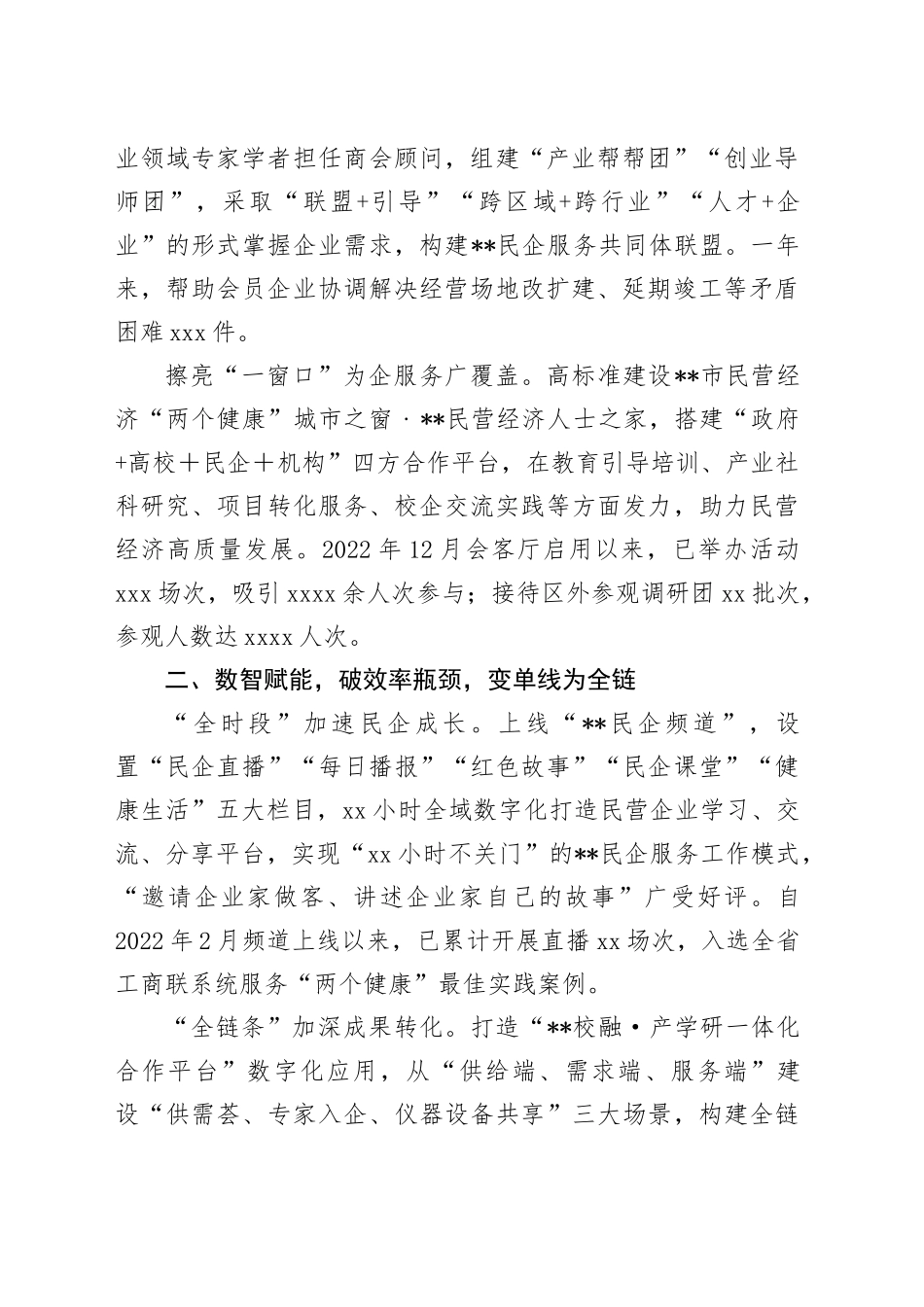 在2024年全市民营经济高质量发展座谈会上的汇报发言_第2页