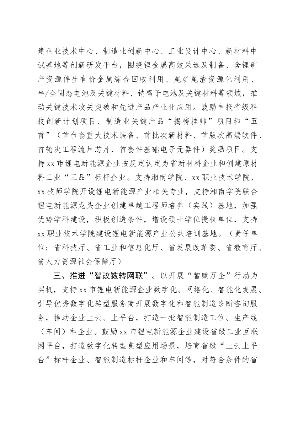 支持郴州市锂电新能源全产业链高质量发展的若干措施_第2页