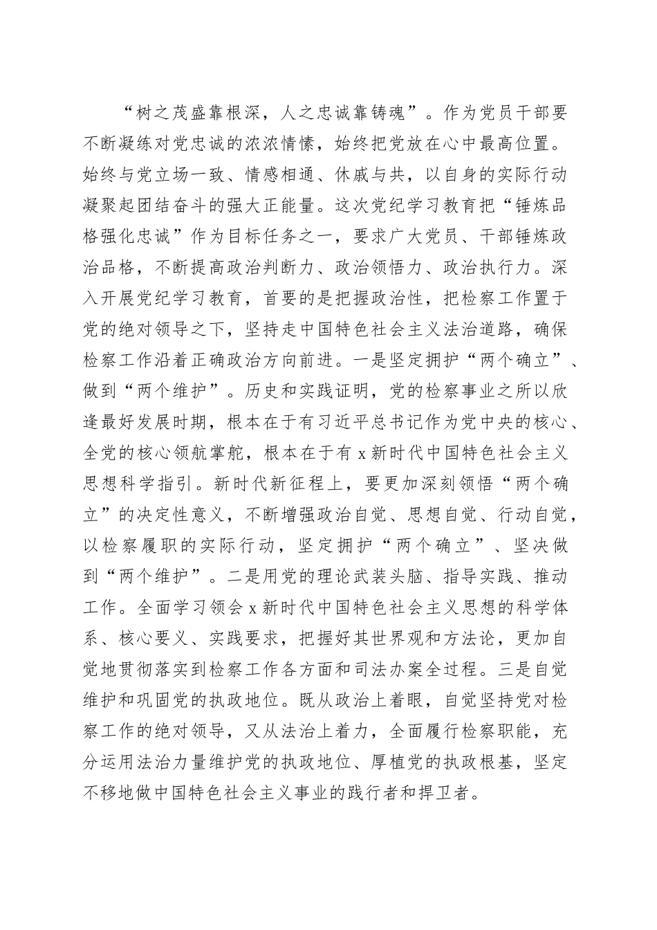 （会前）检察长在理论中心组暨2024年度民主生活会上的发言3200字_第2页