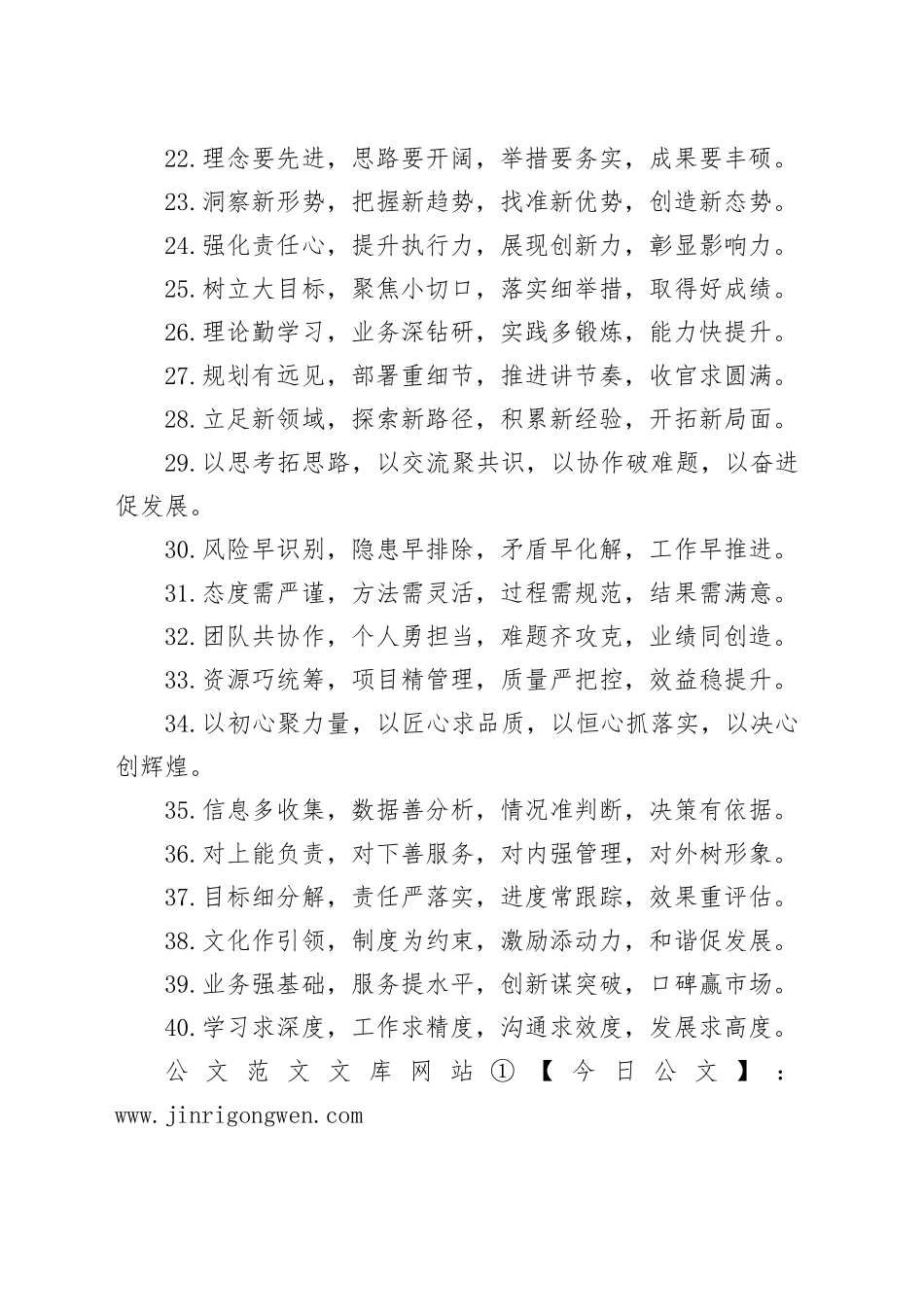 40组工作总结排比句金句20250124_第2页