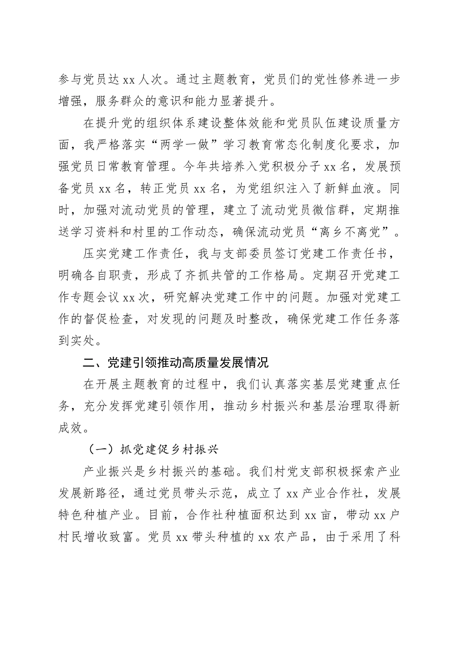 2024年村党支部书记述职报告_第2页