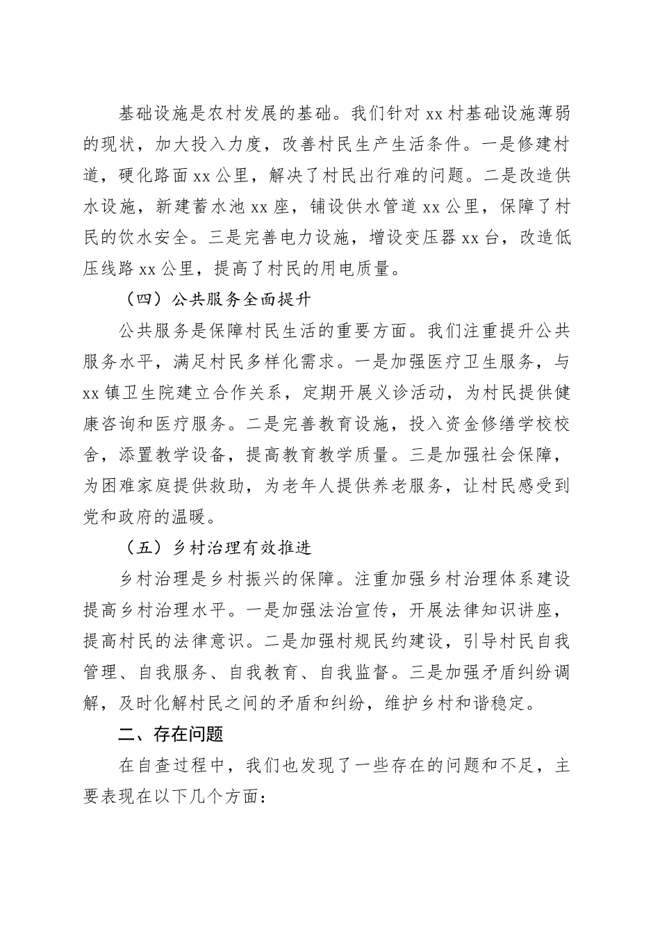 2024年村驻村工作队自查报告_第2页