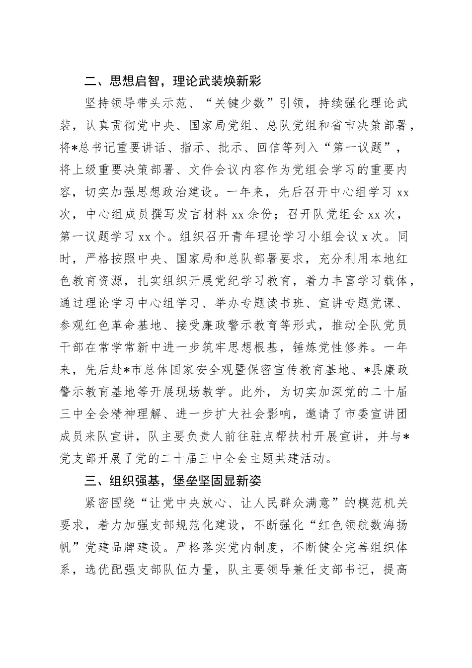 2024年调查队党建工作总结2300字_第2页