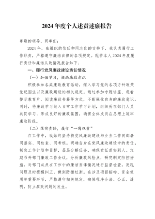 2024年度个人述责述廉报告（20241028）