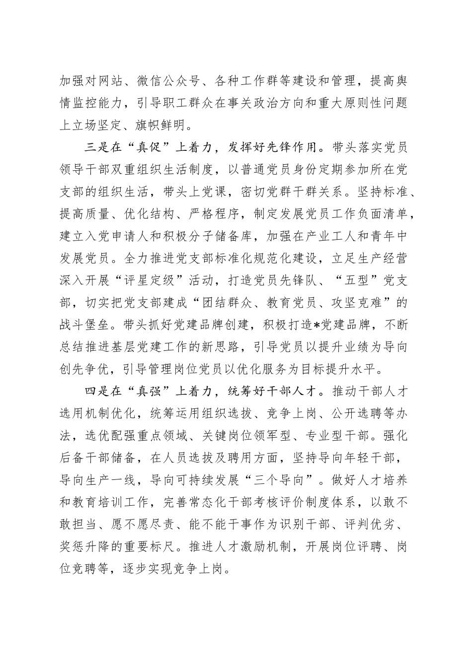 2024年度书记抓基层党建述职报告_第2页