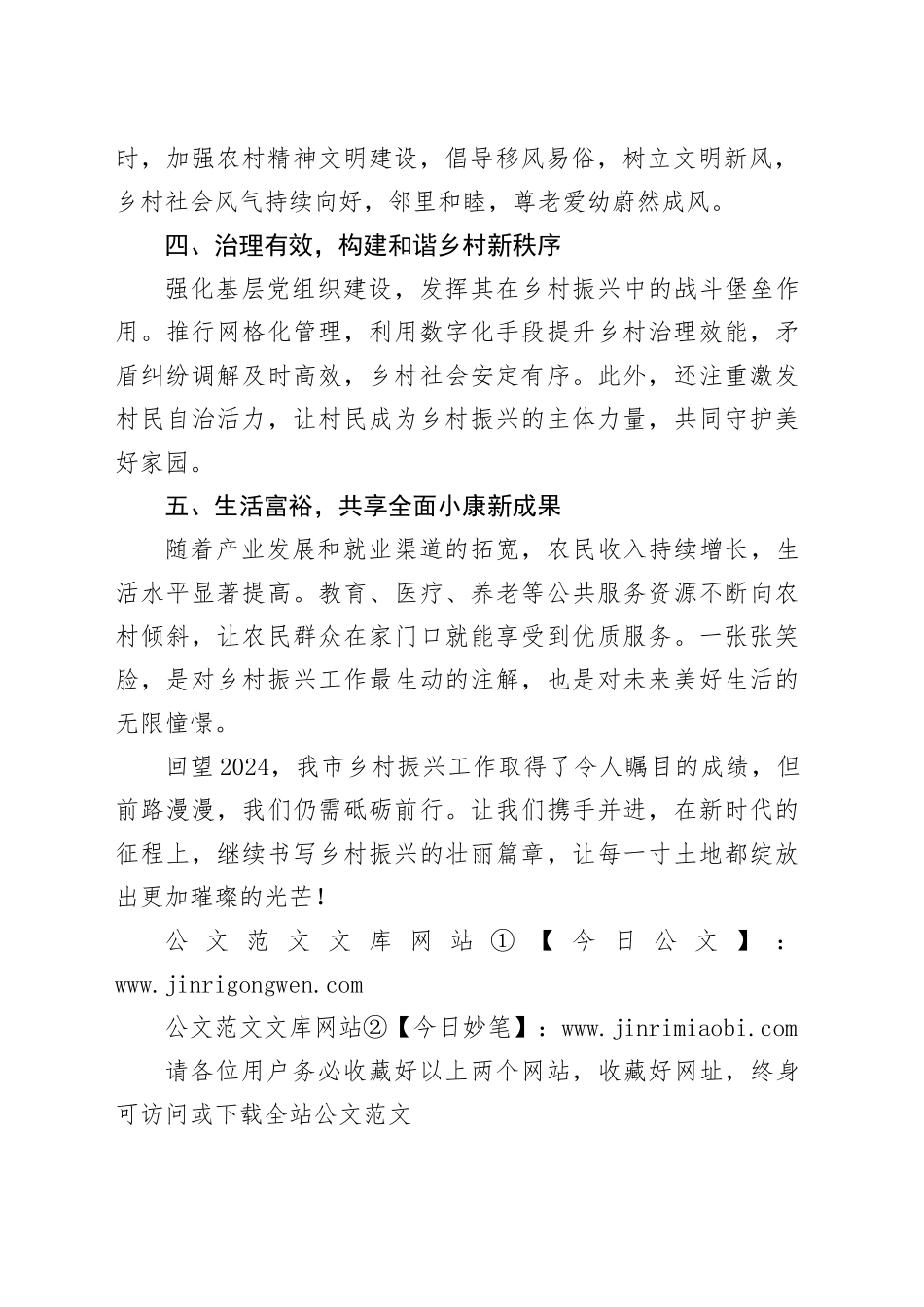 2024年市乡村振兴工作：辉煌成就，照亮乡村未来之路_第2页