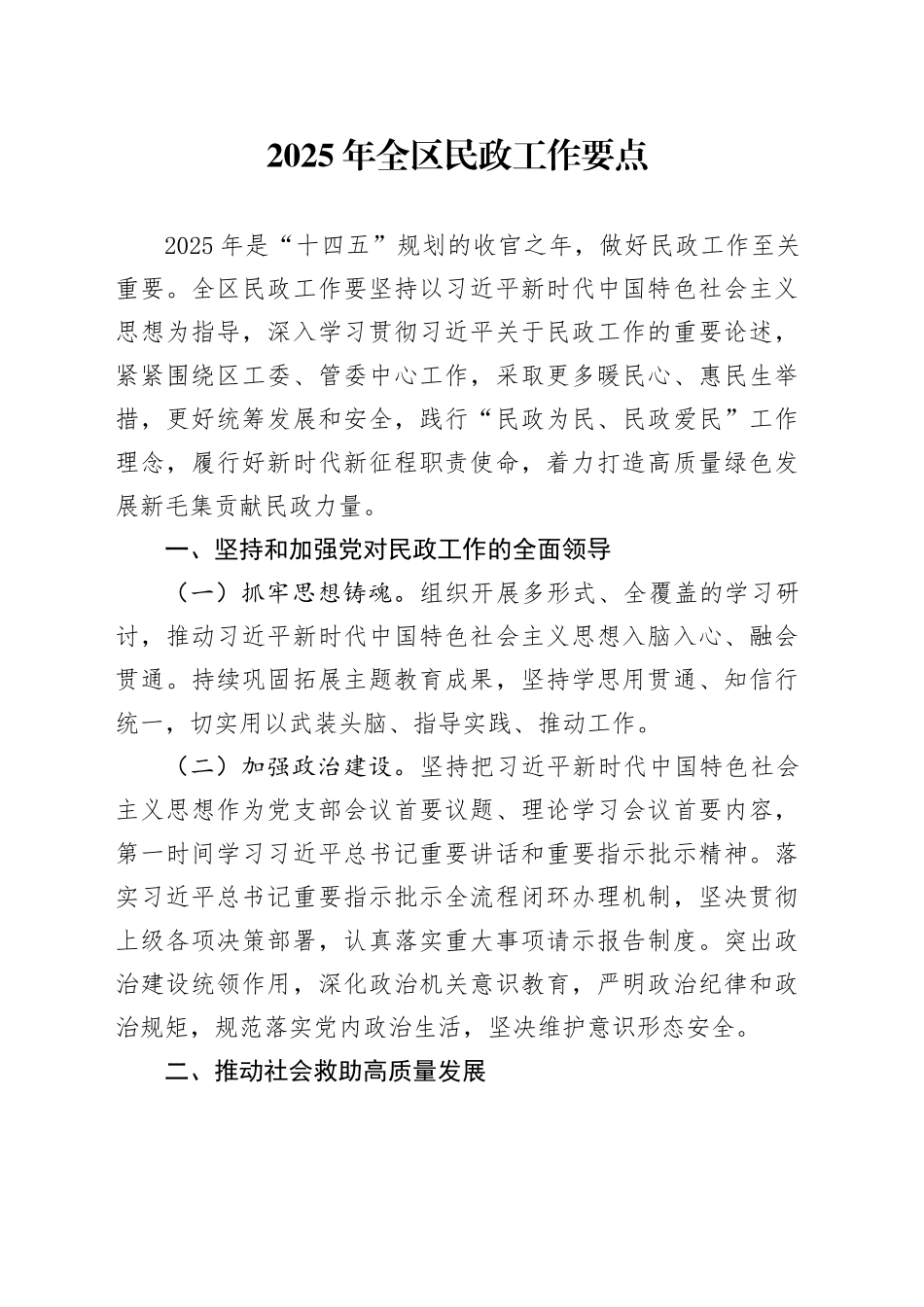 2025年全区民政工作要点_第1页