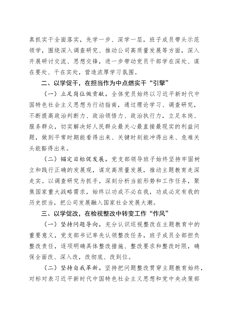 党支部主题教育的总结工作报告_第2页
