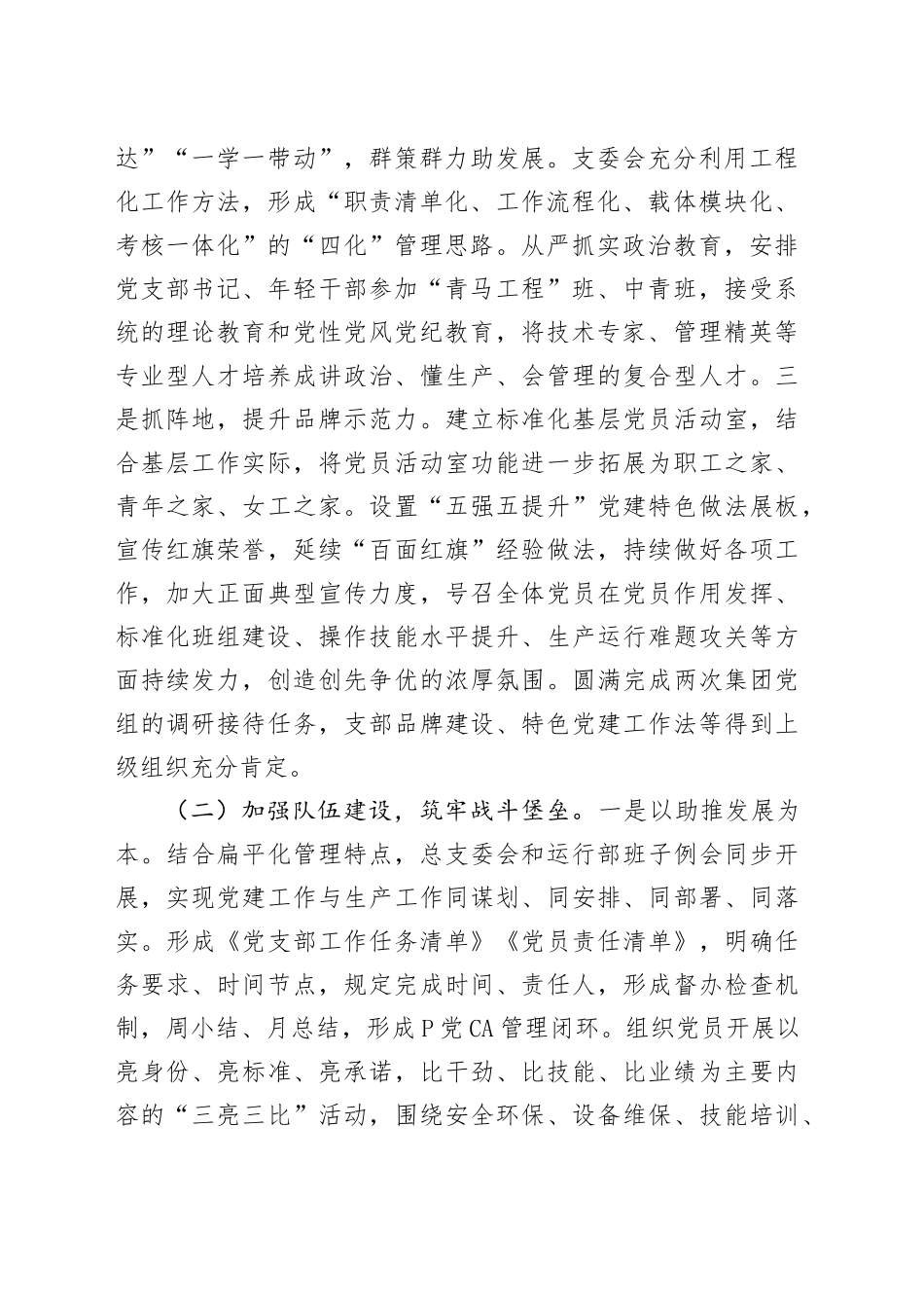 公司2024年抓基层党建工作总结3500字_第2页