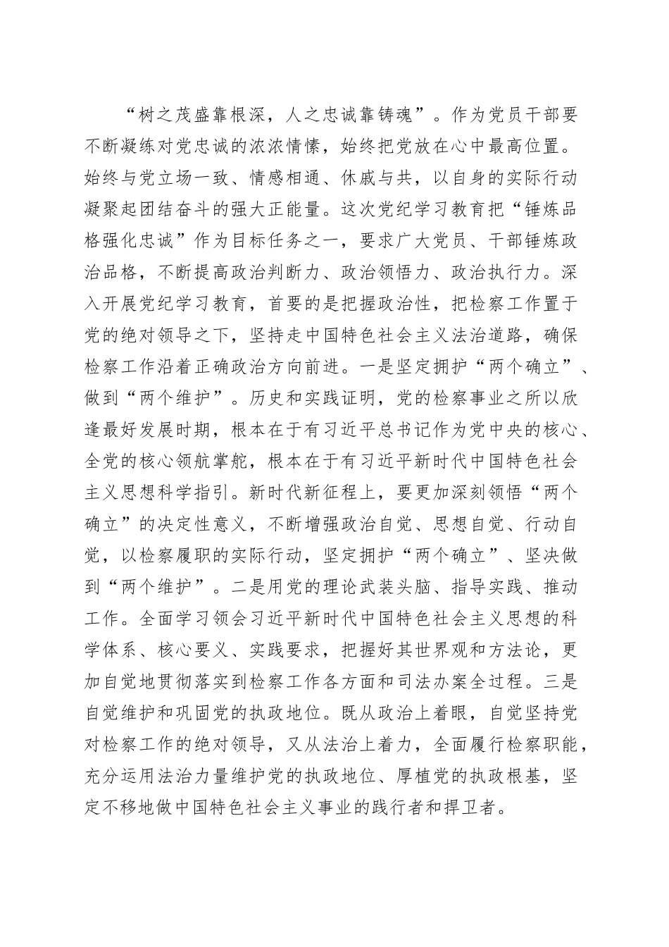 检察院检察长在理论中心组暨2024年度民主生活会上的发言_第2页