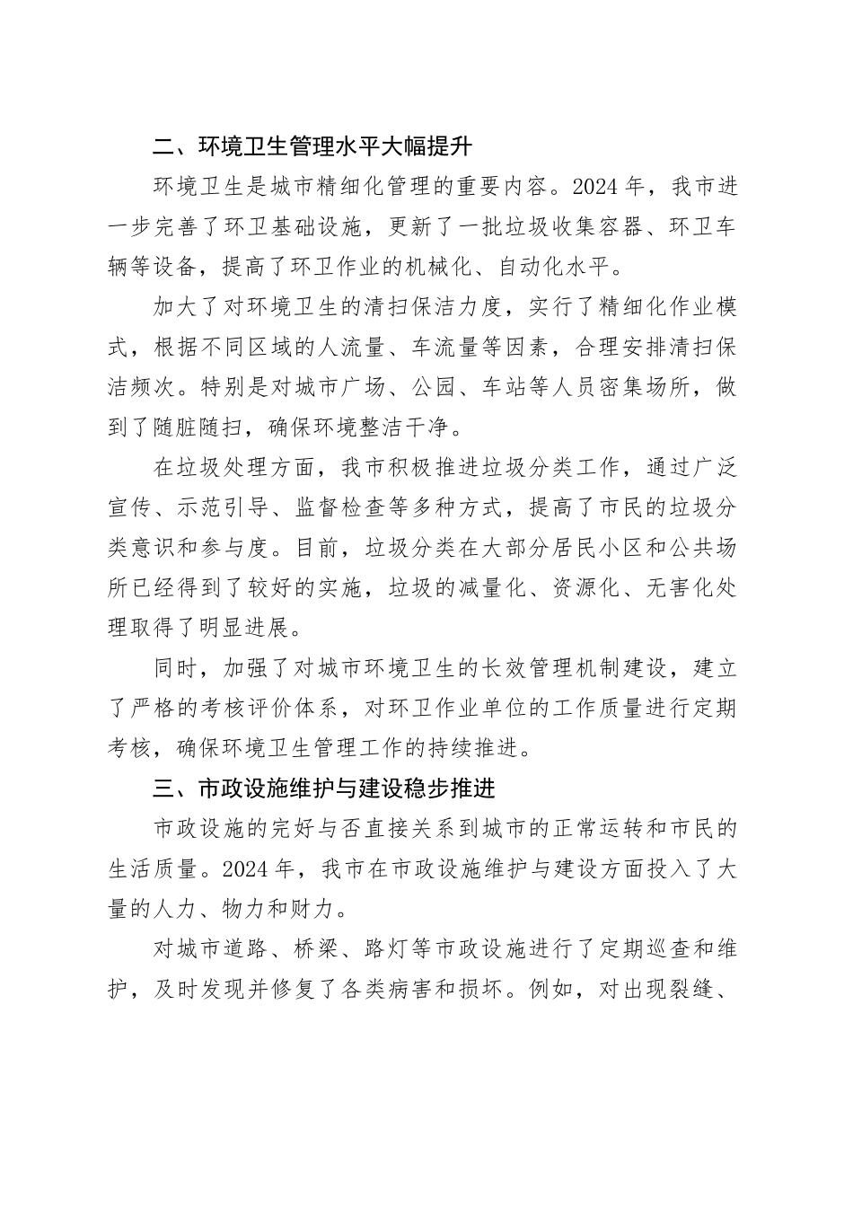 某市 2024 年城市精细化管理工作报告_第2页
