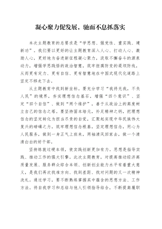 凝心聚力促发展，驰而不息抓落实