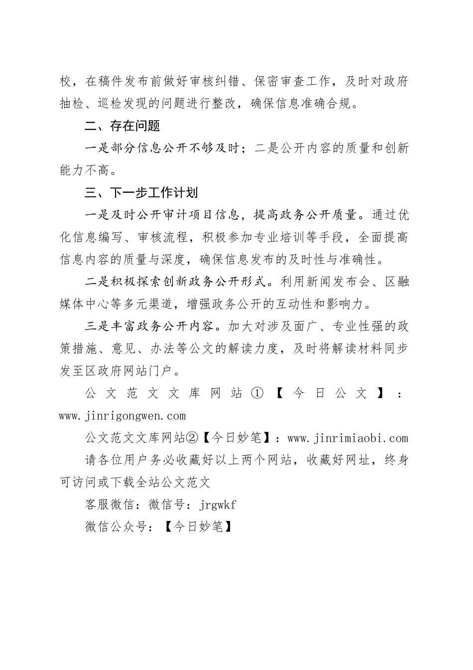 区审计局2024年度政务公开工作总结_第2页