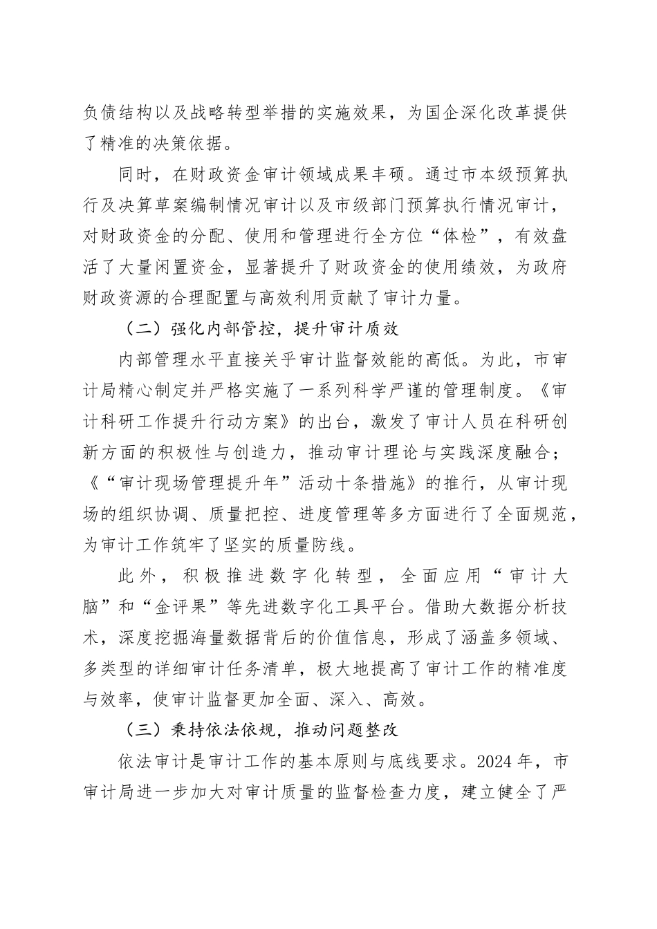 审计局2024年工作总结合集（4篇）_第2页