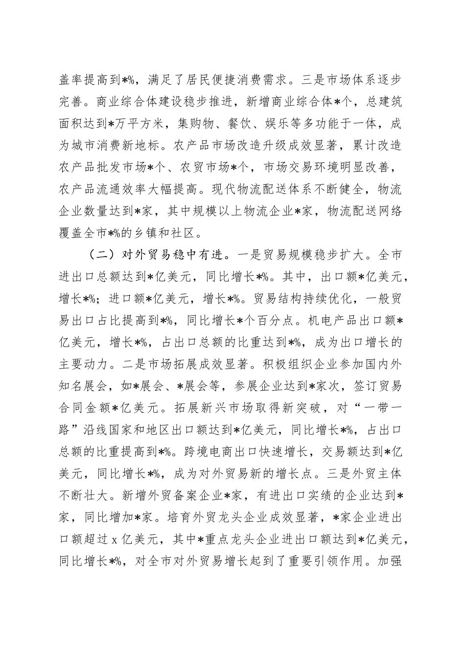 市商务局2024年工作总结及2025年工作谋划_第2页