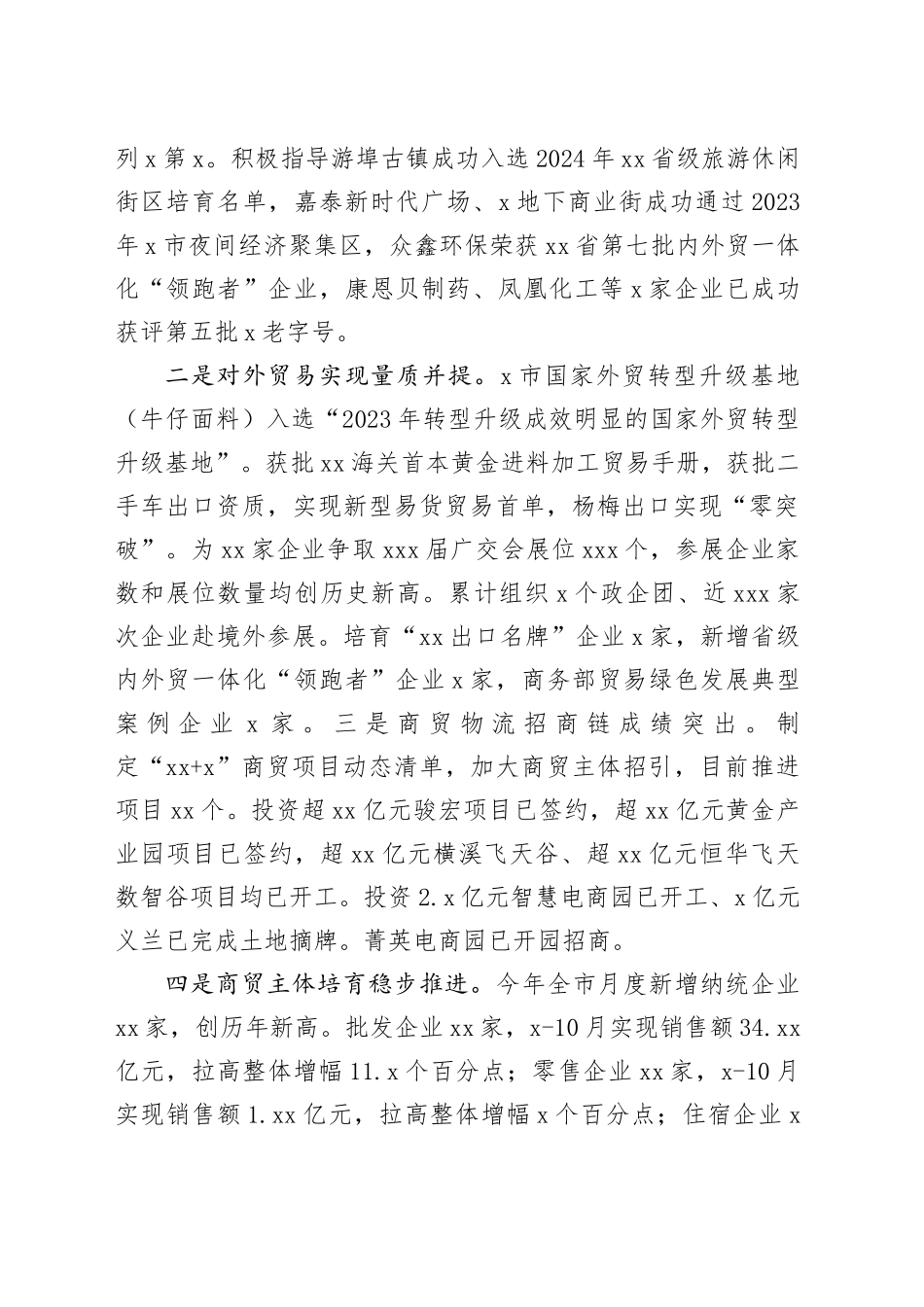 市商务局2024年工作总结及2025年工作思路_第2页