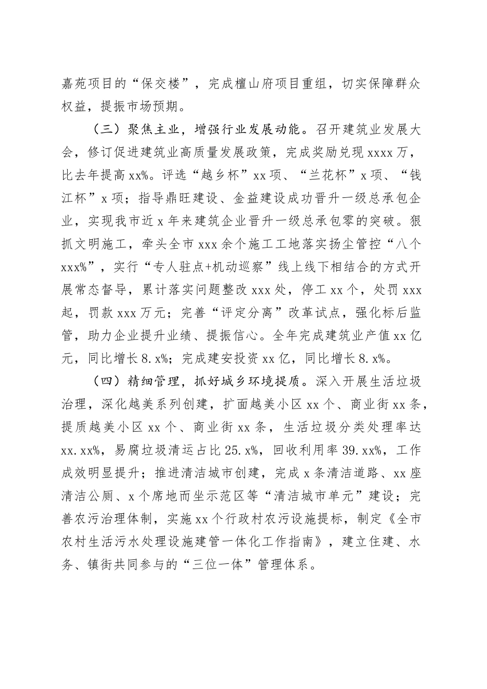 市住建局2024年度工作总结和2025年工作思路_第2页