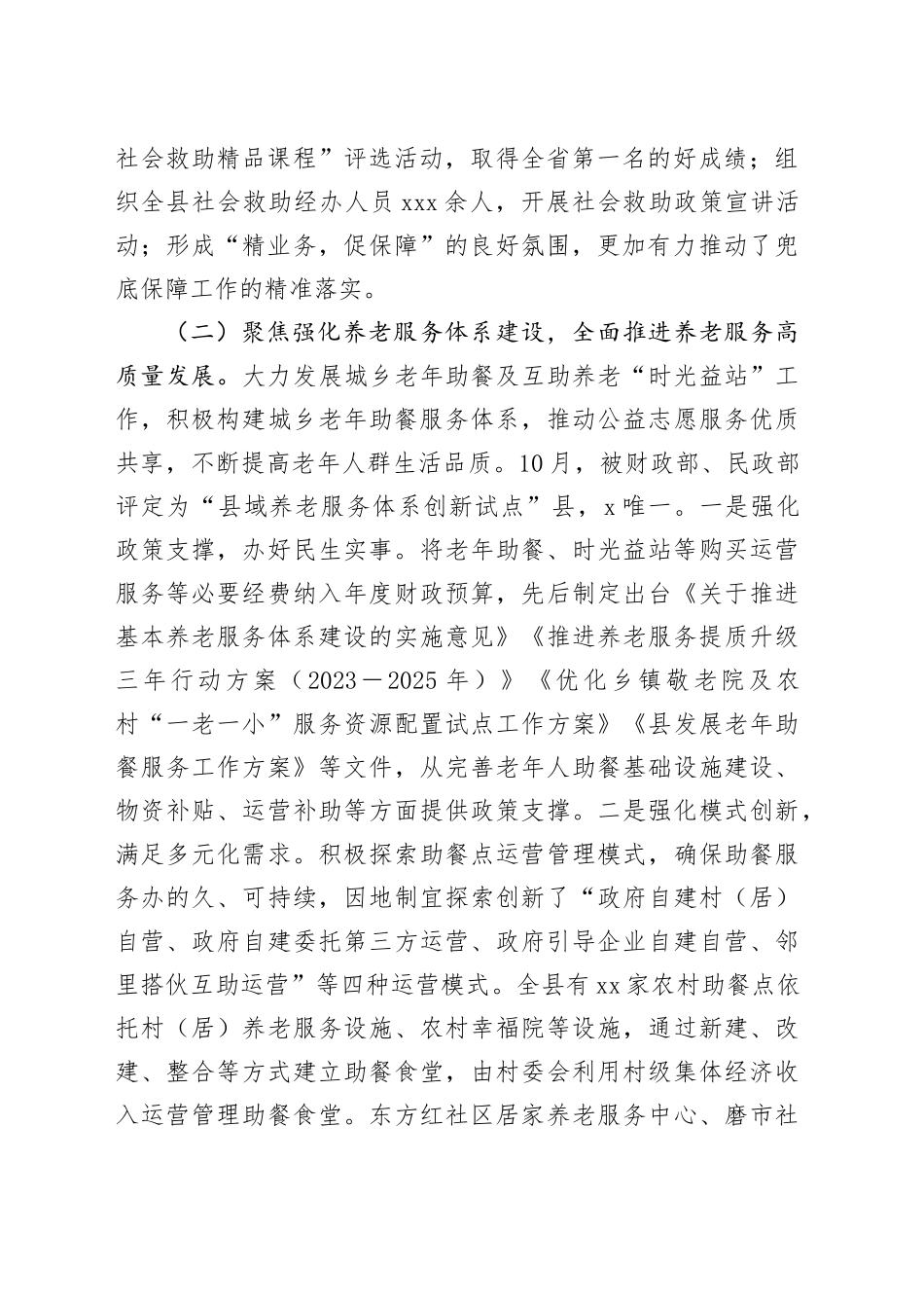 县民政局2024年度工作总结_第2页