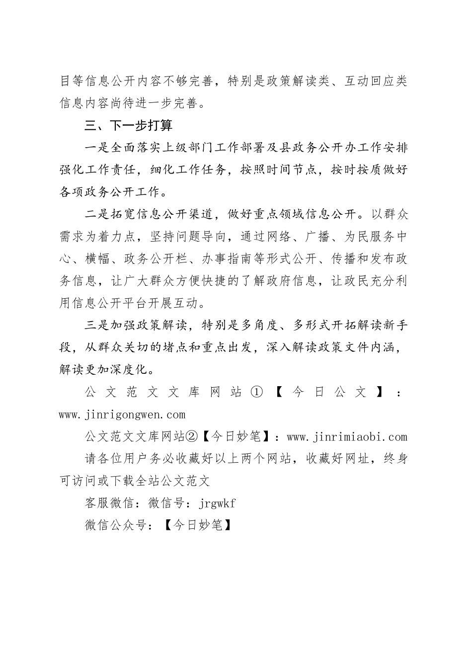 县镇2024年政务公开工作总结_第2页