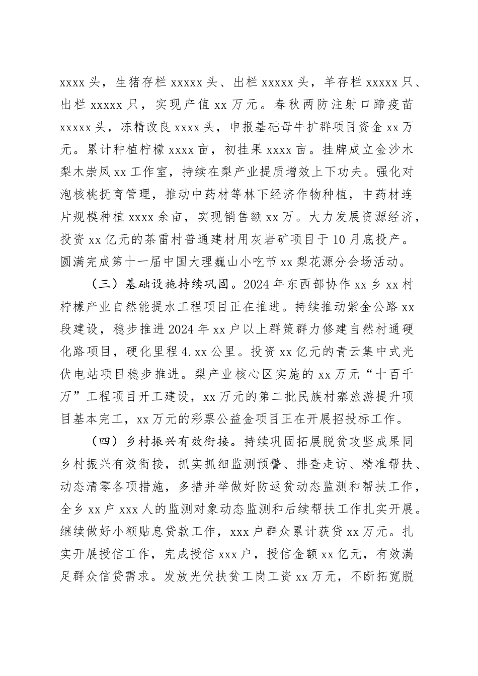 乡2024年工作总结和2025年工作重点_第2页