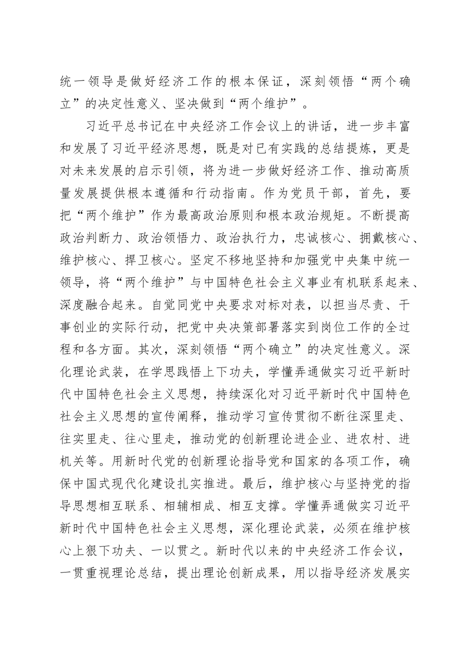 学习贯彻2024年中央经济工作会议精神交流发言_第2页