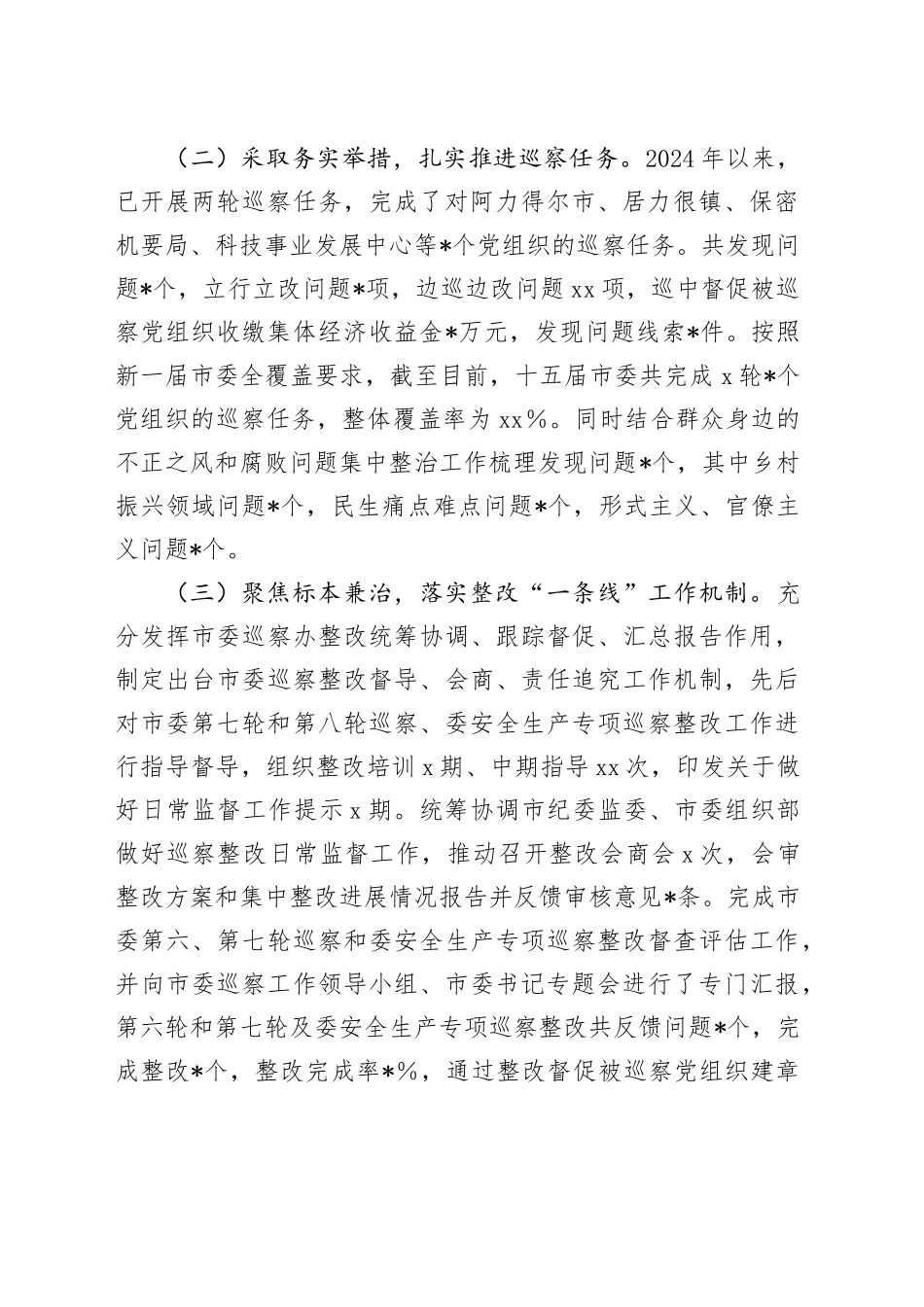 巡察办2024年工作总结_第2页